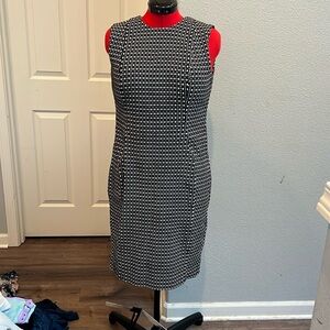 Calvin Klein sleeveless dress.  Black and white checked.  Very comfortable.